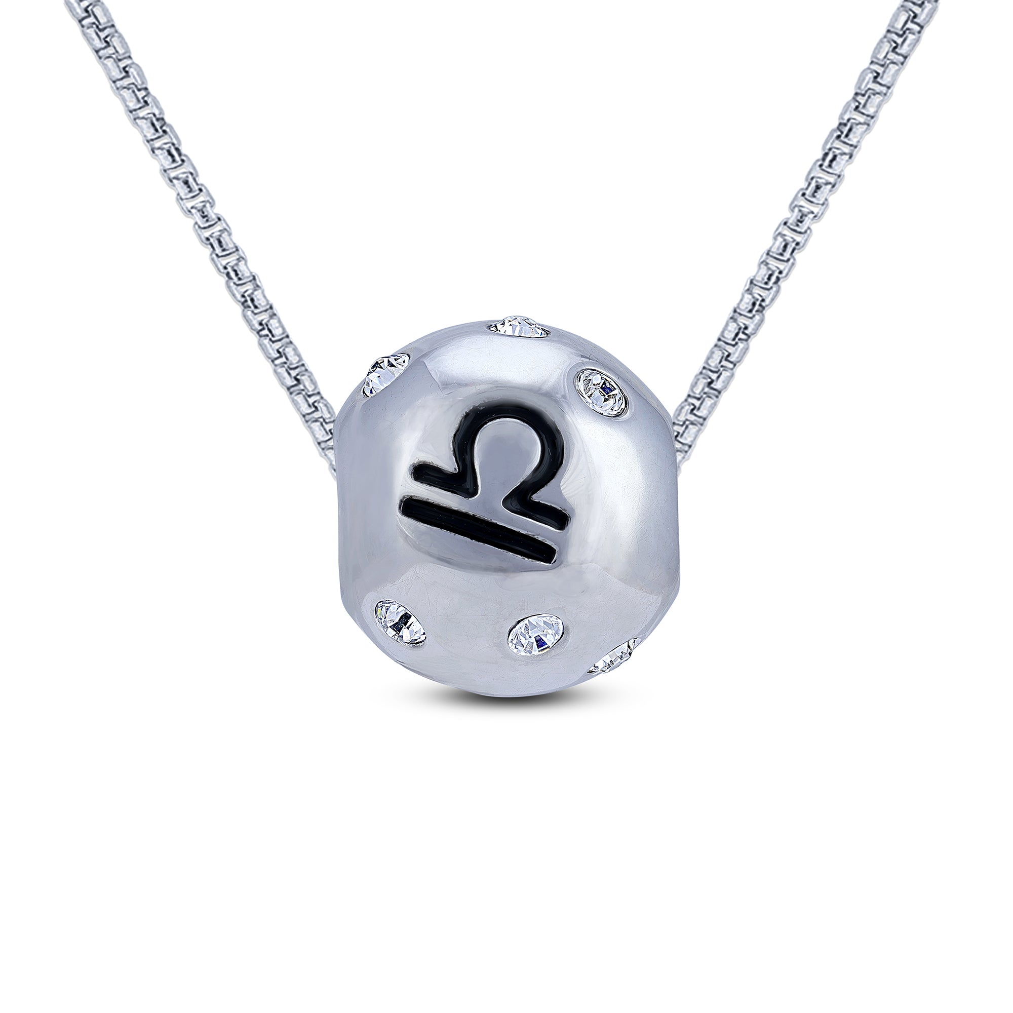 925 Sterling Silver Libra Cosmic Grace Charm Pendant for Women