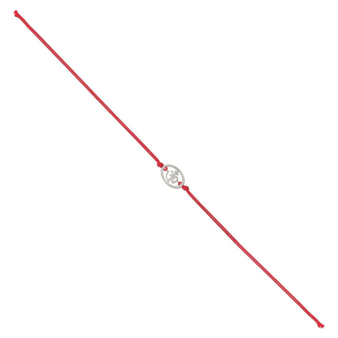 925 Sterling Silver Om Residing Divinity Rakhi Bracelet For Brother