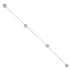 925 Sterling Silver Rosy Ribbon Diamond Coat pin for Men