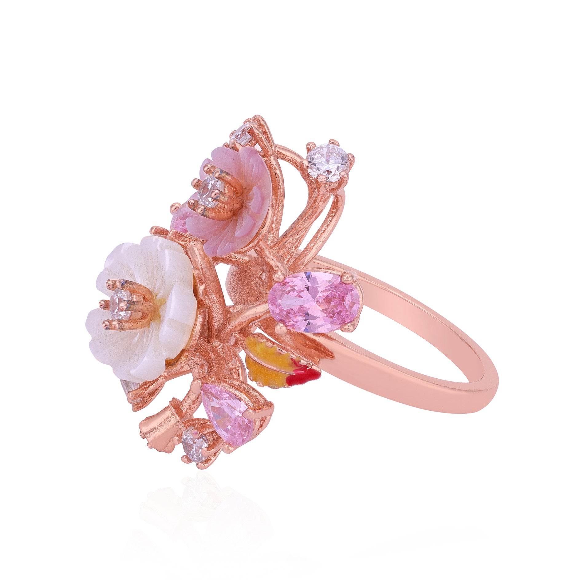 925 Sterling Silver Serene Fleur Brilliance Ring For Women