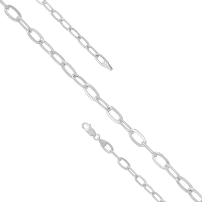 925 Sterling Silver Streamline Rectilinear Bracelet for Men