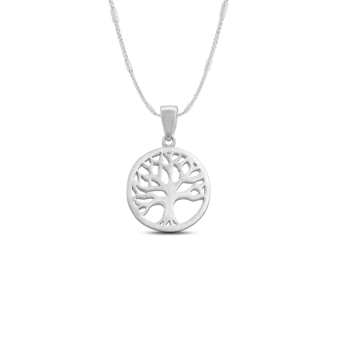 925 Sterling Silver Tree Branches Touch Timeless Horizon Pendant Rakhi For Brother