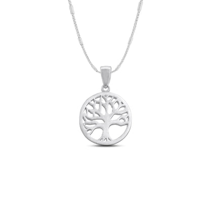925 Sterling Silver Tree Branches Touch Timeless Horizon Pendant Rakhi For Brother