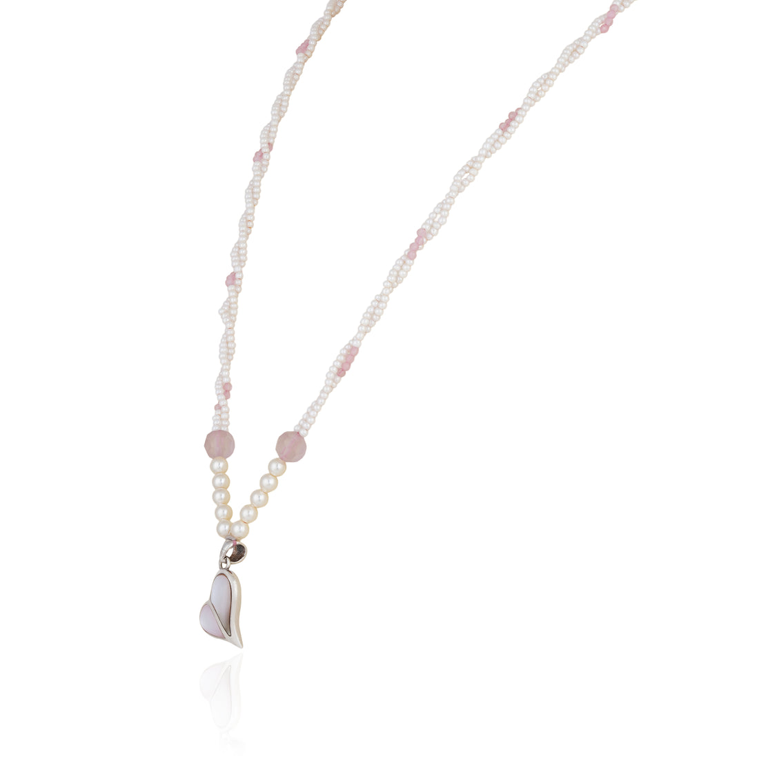 925 Sterling Silver Twin Pearl Radiance Chain Pendant for Women