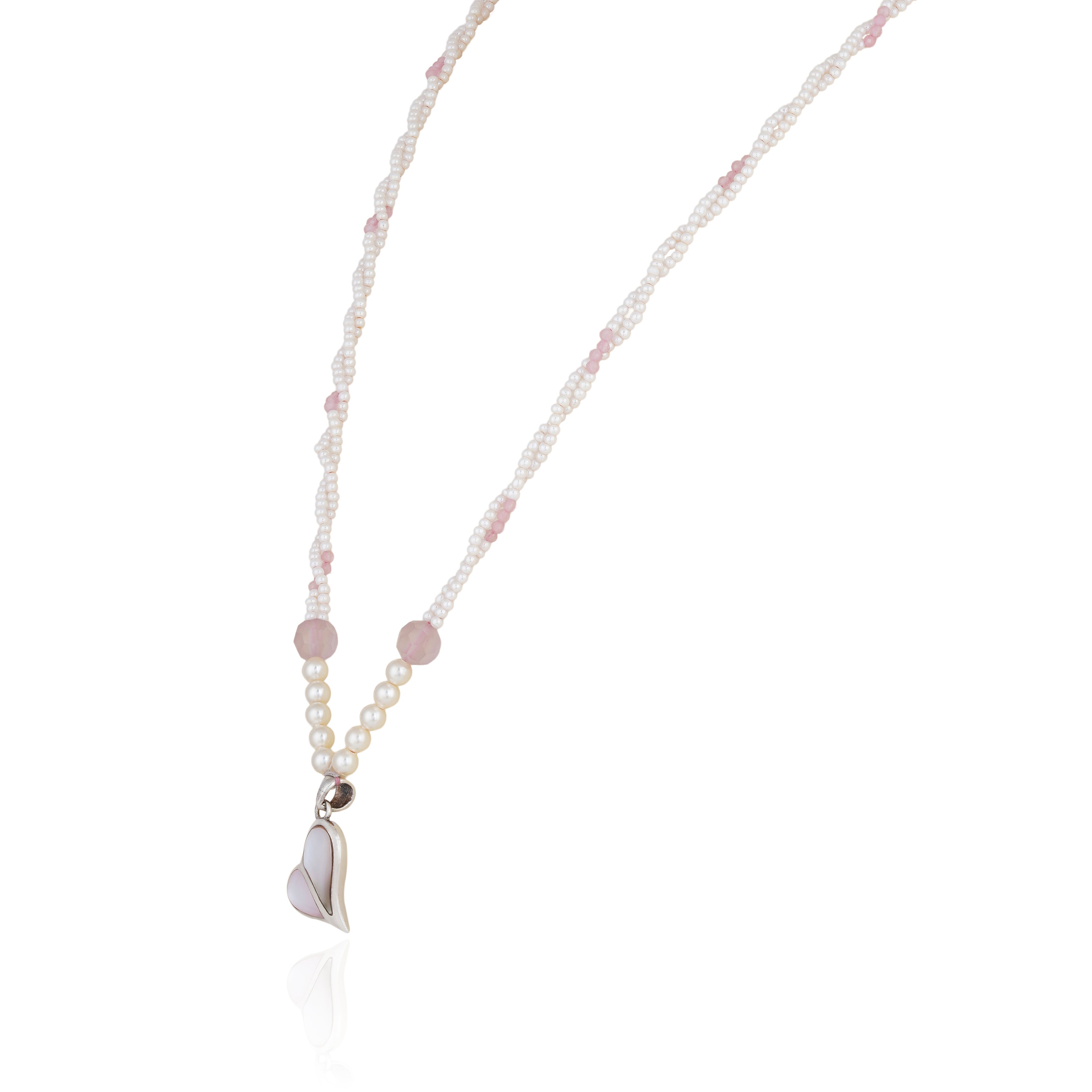 925 Sterling Silver Twin Pearl Radiance Chain Pendant for Women