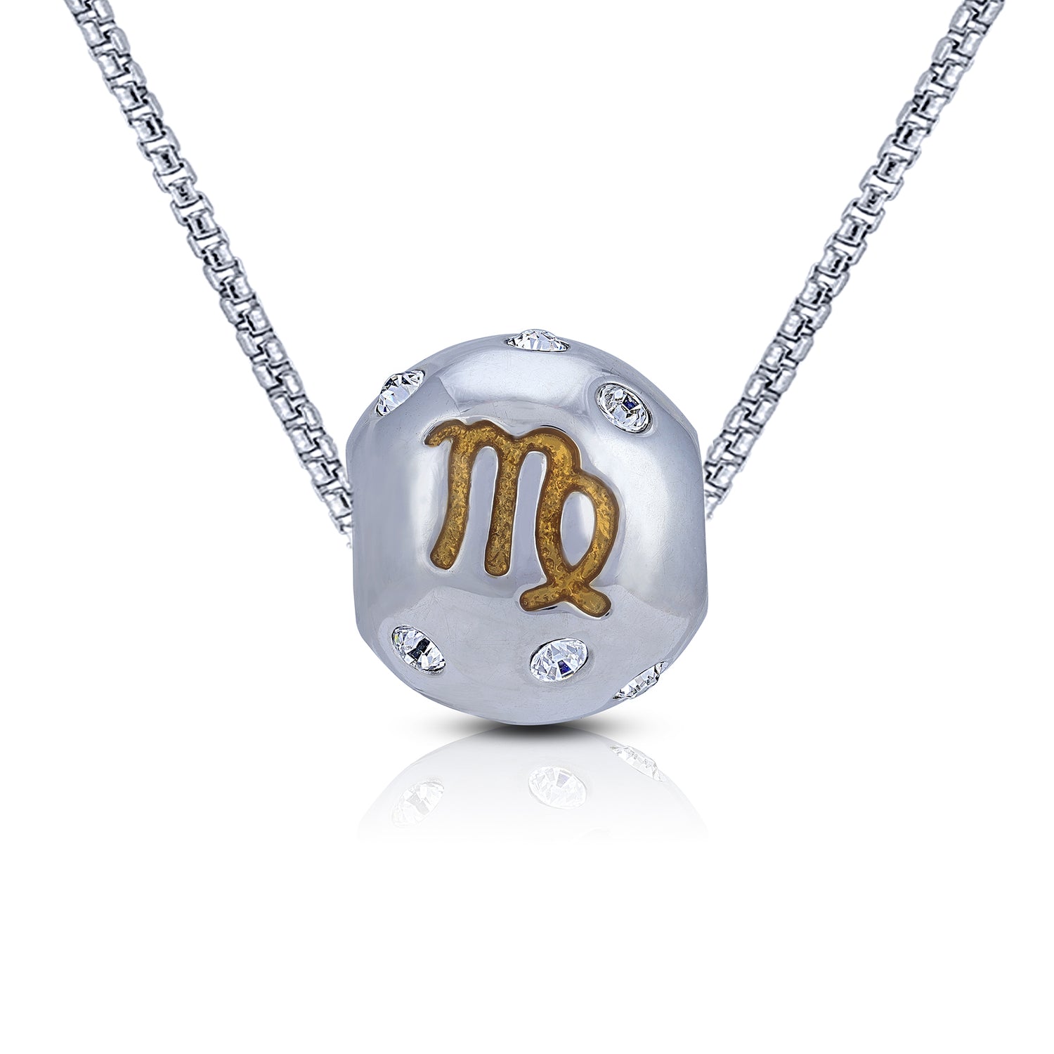 925 Sterling Silver Virgo Twilight Grace Charm Pendant for Women