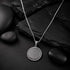 925 Sterling silver Rhodium Plated Radiant Silver Chain Pendant