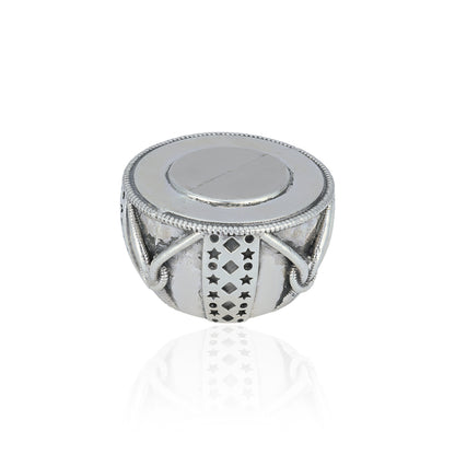 925 Vintage Drum Sterling Silver Miniature