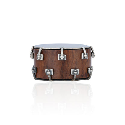 925 Vintage Wooden Tunable Tambourine Sterling SilverMiniature