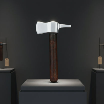 925 Axe Sterling Silver Wooden Handle Minature For Showpiece