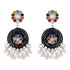 925 Chandelier Oxidized Multicolour Earring