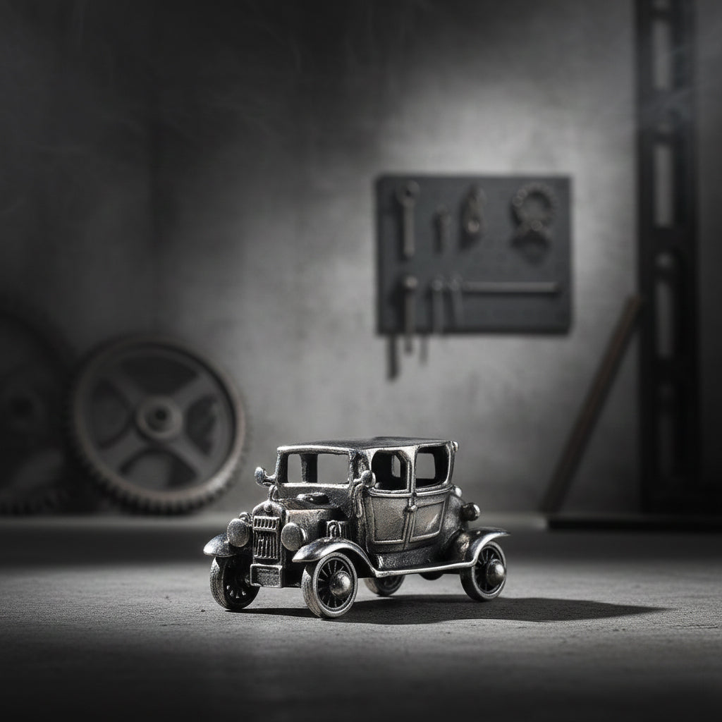 925 Classic Car Sterling Silver Miniature