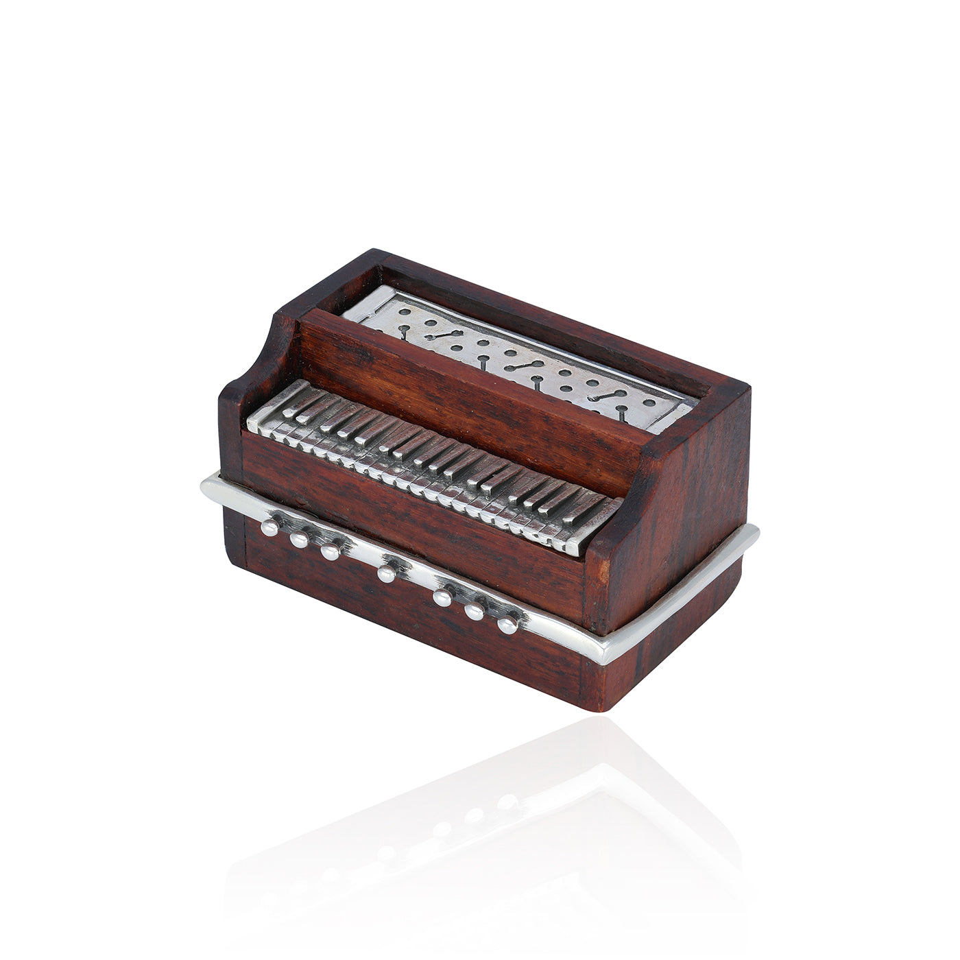 925 Classic Indian Harmonium Sterling Silver  Miniature