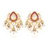 925 Classic Lotus Kundan Sterling Silver Earring