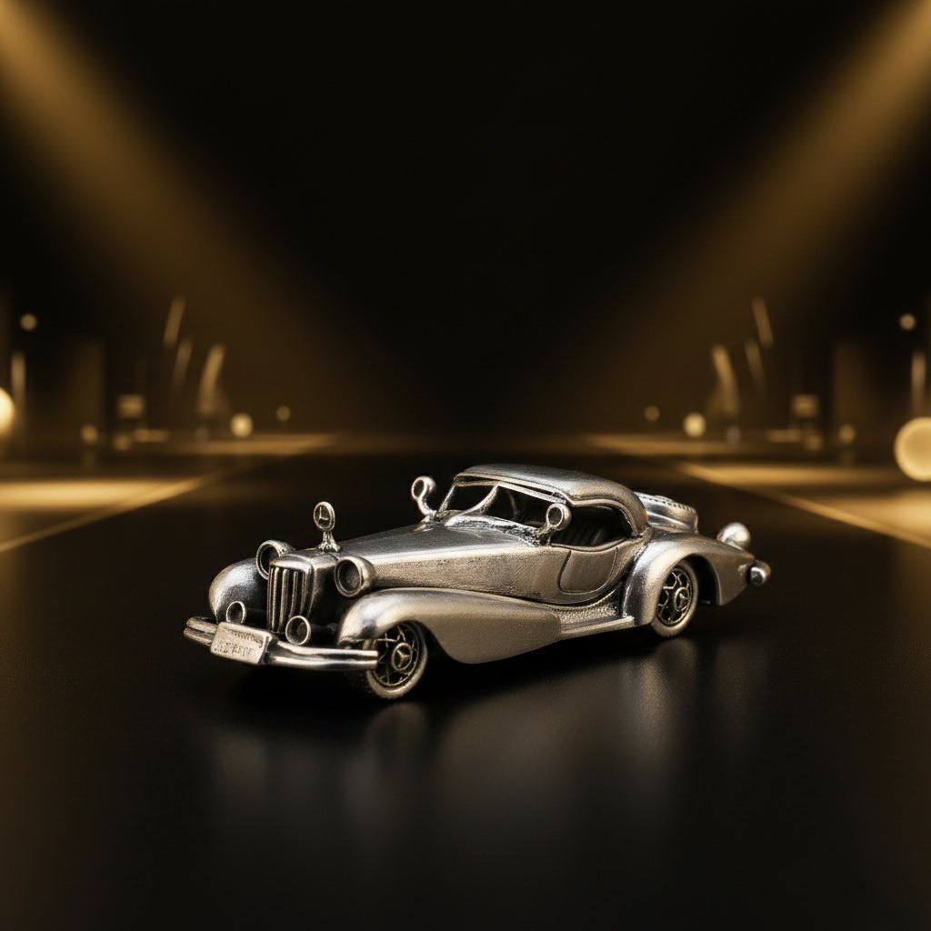 925 Classic Sterling Silver Luxury Car Miniature