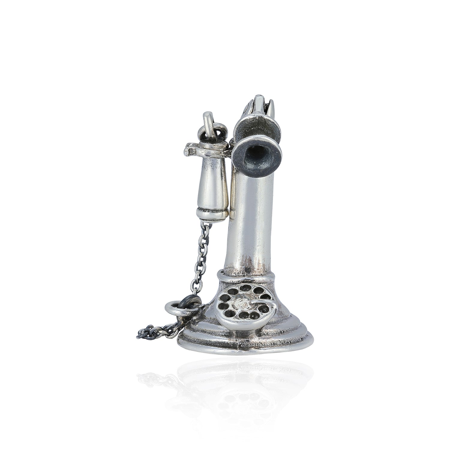 925 Classic Telephone Sterling Silver Miniature