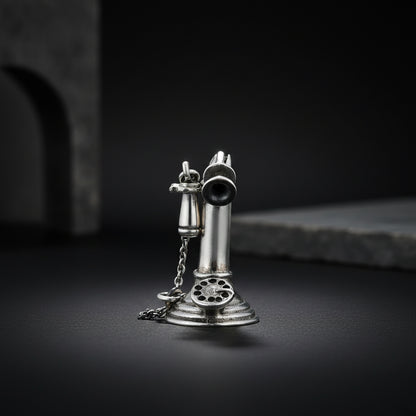 925 Classic Telephone Sterling Silver Miniature