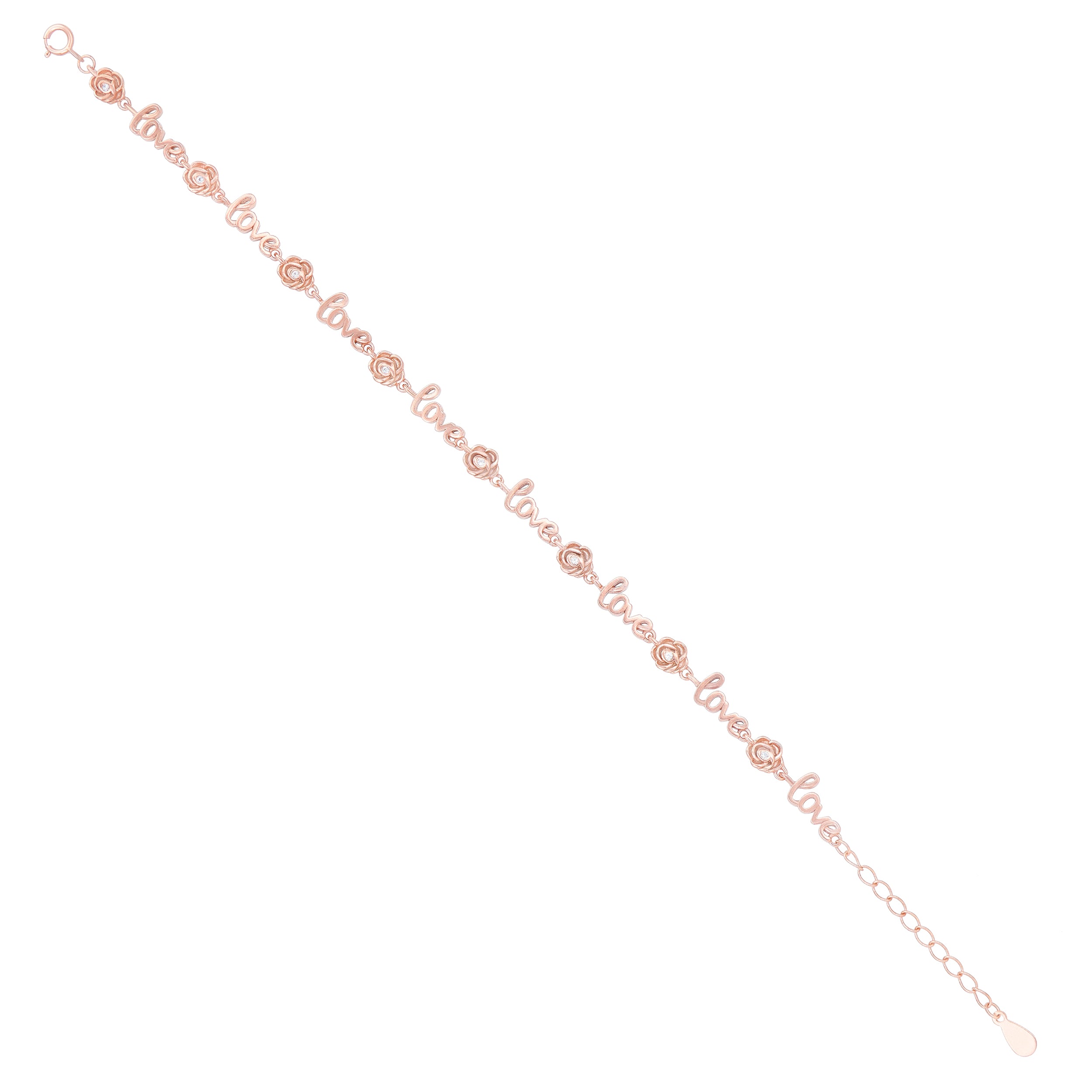 Clumsy Flower Love Fusion Rose Gold Plated Bracelets