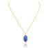 925 Cobalt Shine Gold Plated Chain Pendant