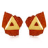 925 Cristal Triangle Silver Stud