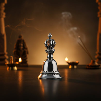 925 Crown Head Bell Sterling Silver Miniature