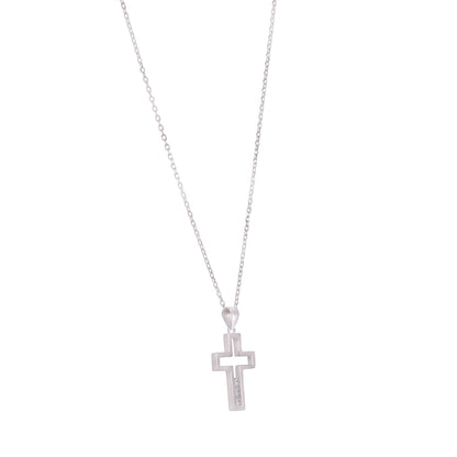 925 Elite Christian Cross Chain Pendant IF0209