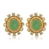 925 Floral Fluorite Sterling Silver Stud