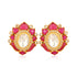 925 Floral Poliki gold plated Earrings