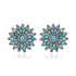 925 Fresh Bloom Turquoise Sterling Silver Stud