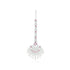 925 Fuchsia Petals Rhodium Plated  Tikka
