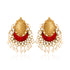 925 Glamorous Polki Pearl Gold Plated Earrings