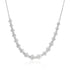 925 Glimmering Rhodium Plated Sparkle Necklace 
