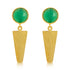 925 Gold Plated Cone Shape Sterling Silver Earrings