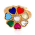 925 Gold Plated Gemstone Ring