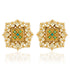 925 Gold Plated Kundan Polki Cluster Stud Silver Earring