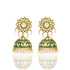 925 Gold Plated Meenakari Kundan Jhumka Silver Earring