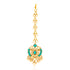 925 Gold Plated Polki Chandbali Turquoise Tikka