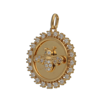 925 Golden Bee pendant IT0030