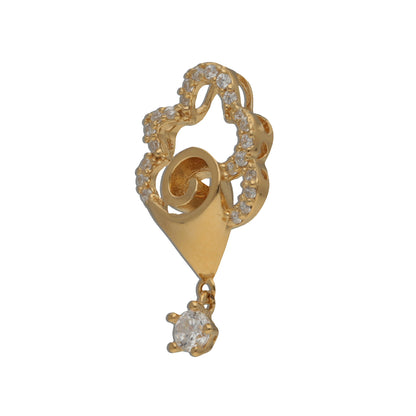 925 Golden Floral Pendant IT0034