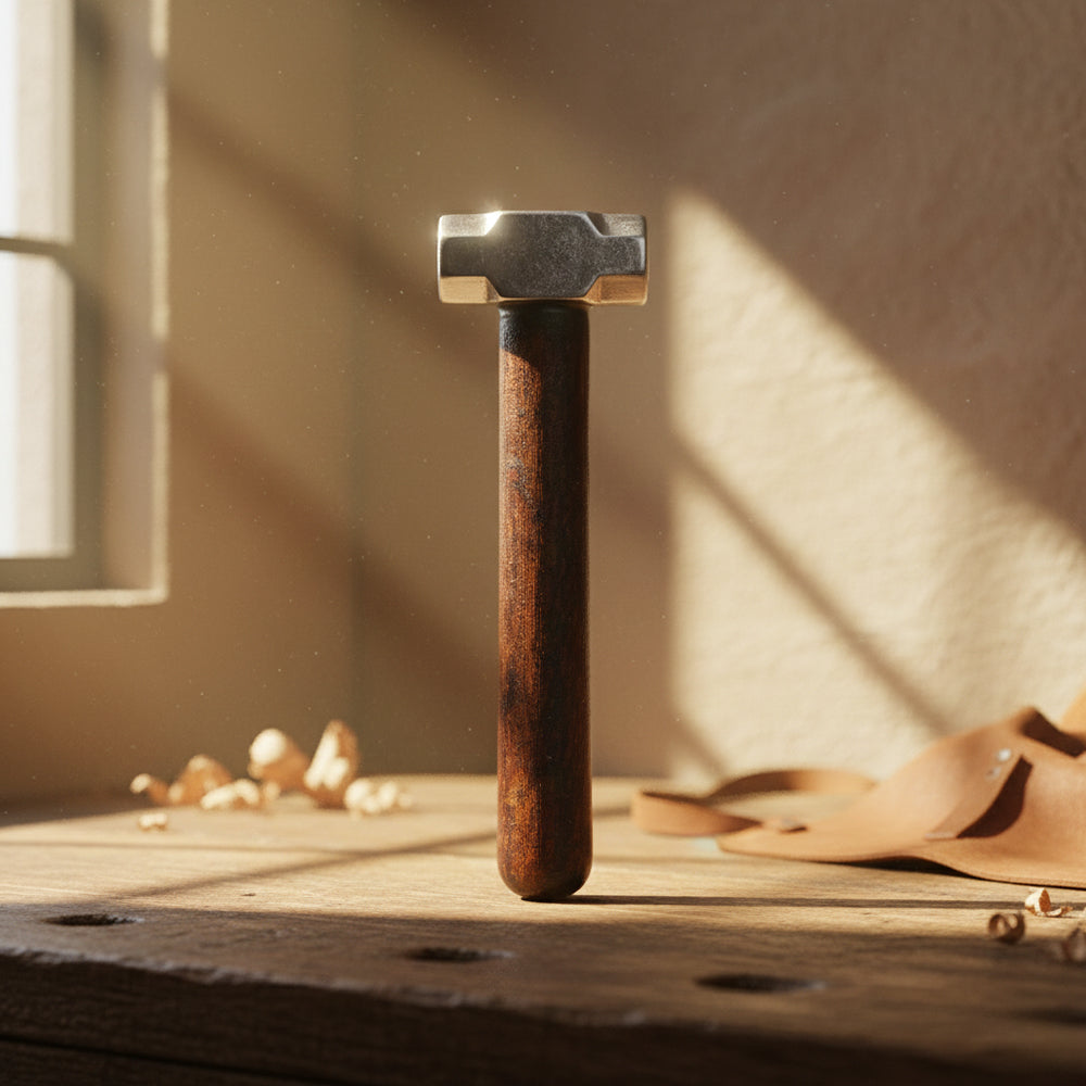 925 Hammer Wooden Handle Sterling Silver Miniature