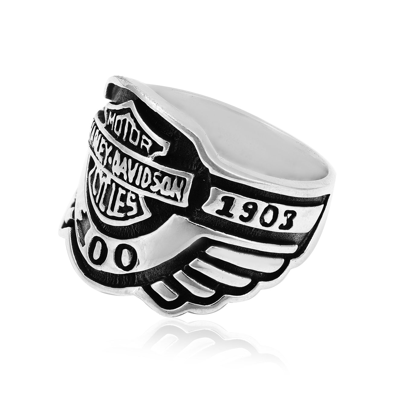 925  Harley Davidson Sterling Silver Ring