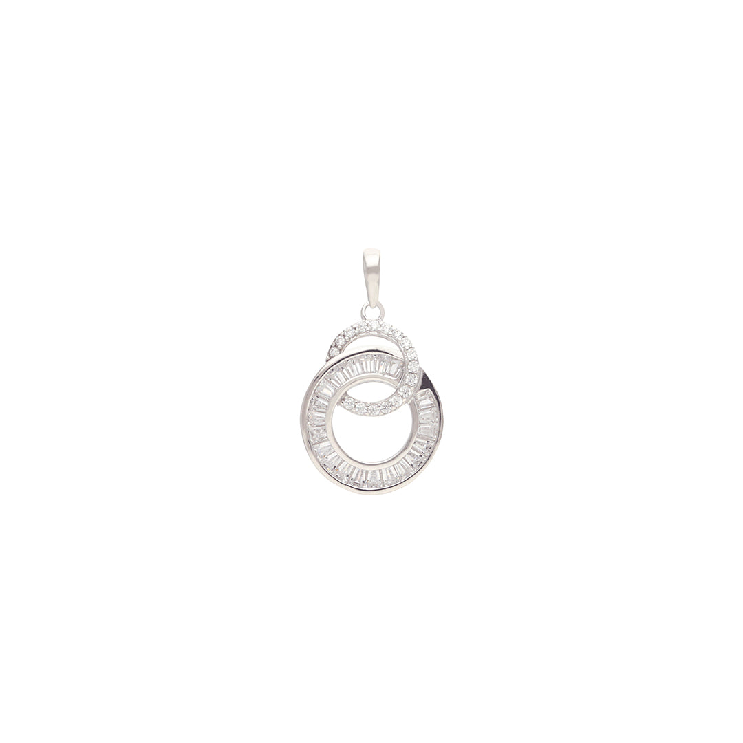 925 Interlinked Halo Pendant IE0010