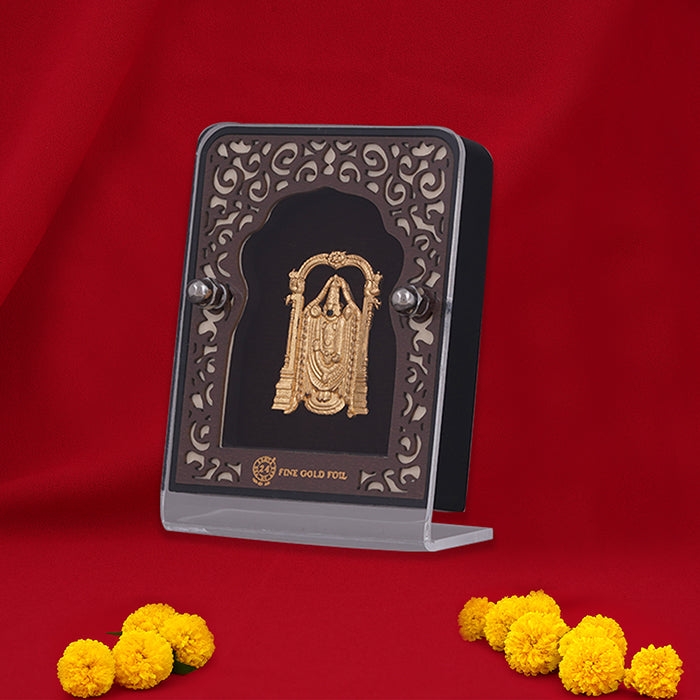 Lord Venkateswara Fine Gold Photo Frame