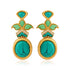 925 Luxurious Turquoise Sterling Silver Earrings