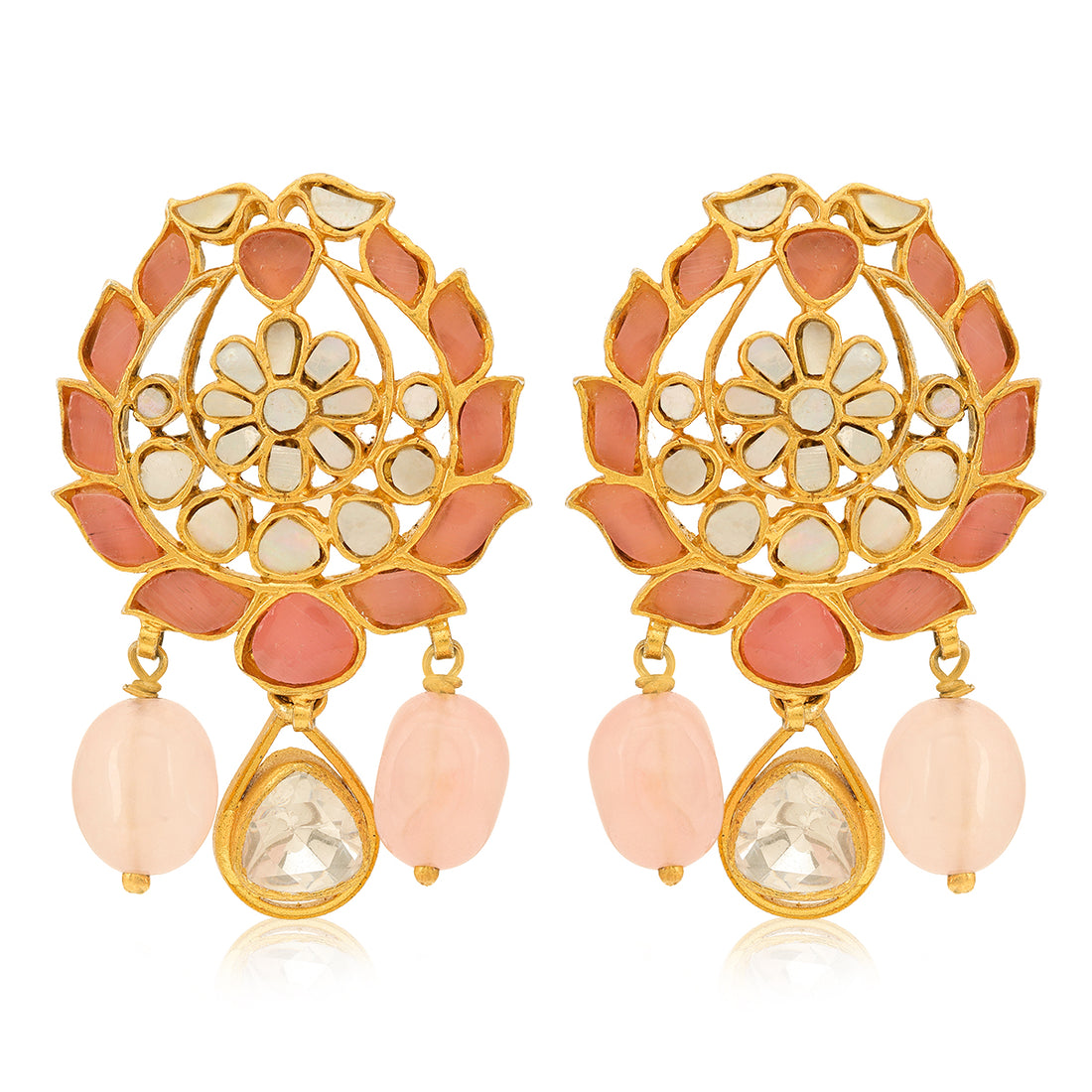 925 Luxury Gold Drop Silver Earrings