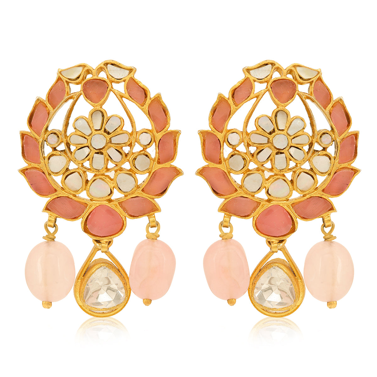 925 Luxury Gold Drop Silver Earrings