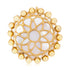 925 Mother Of Pearl Floral Sterling Silver Ring