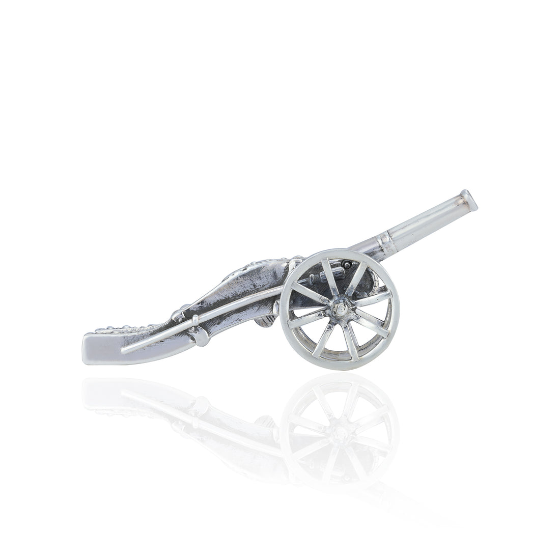 925 Napoleonic War Cannon Sterling Silver Miniature
