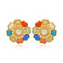 925  Navarathinam Gemstone Gold Plated Earrings