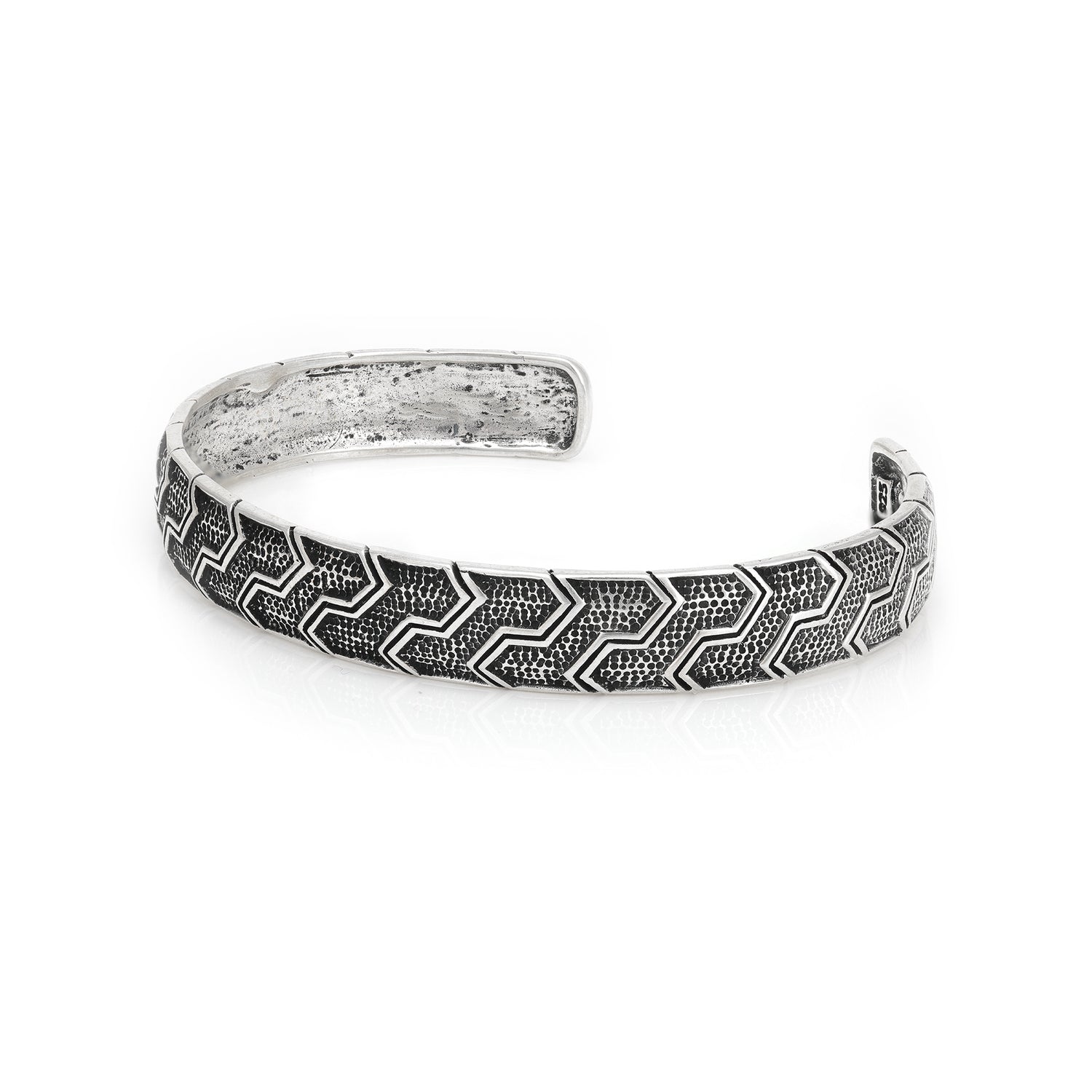 925 Opulent Patterned Sterling Silver Cuff 